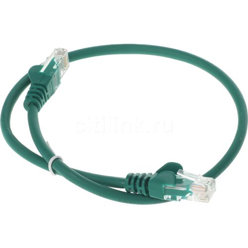 Патч-корд LanMaster вилка RJ-45, вилка RJ-45, кат.5E, LSZH, 0.5м, зеленый [lan-pc45/u5e-0.5-gn]