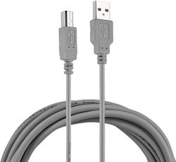 Кабель USB2.0 Buro USB A(m) -  USB B(m),  серый