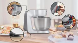 Кухонная машина Bosch MUM58359, черный / серый