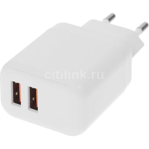 Сетевое зарядное устройство BORASCO 2xUSB-A, USB-C, 15Вт, 3A, белый [52580]