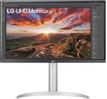 Изображение товара Монитор LG UltraFine 27UP850K-W, 27", 4K UHD, IPS, 2xHDMI, чёрный/серебристый