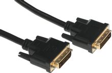 Изображение товара Кабель DVI  DVI-D (m) -  DVI-D (m),  GOLD ,  ферритовый фильтр ,  3м,  черный