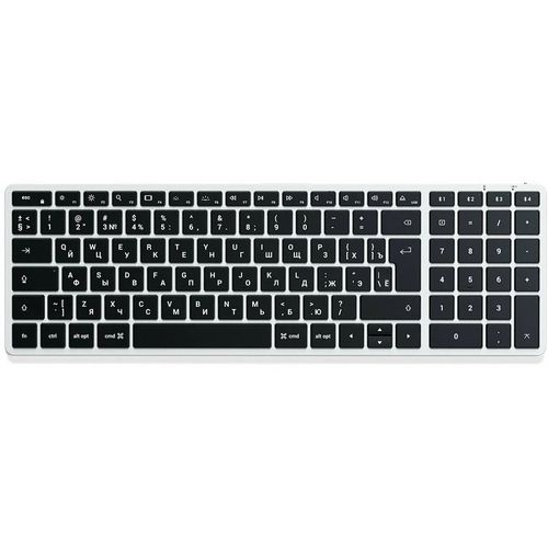Клавиатура SATECHI X2, беспроводная, Bluetooth, механическая, ножничная, серебристый [st-btsx2s-ru]