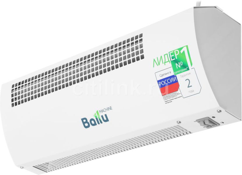 Тепловая завеса Ballu S1 Eco BHC-CE-3, 3кВт белый