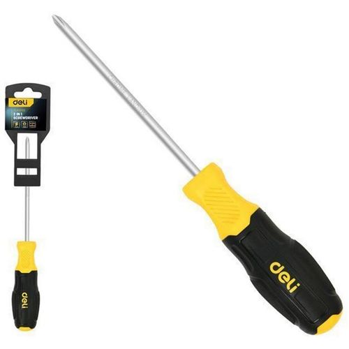 Отвертка Deli DL632102, PH2/SL6 длина стержня 135мм — цена и наличие Отвертка Deli DL632102, PH2/SL6 длина стержня 135мм