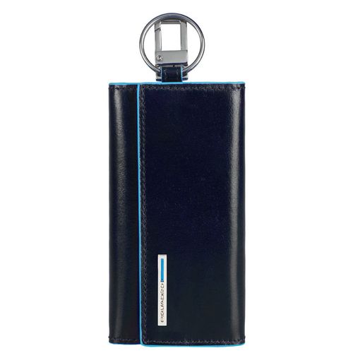 Ключница Piquadro Blue Square, кожа натуральная, синий [pc1397b2/blu2]