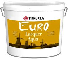 Лак TIKKURILA Euro Lacquer Aqua бесцветный, 9л [700001139] – купить в ...