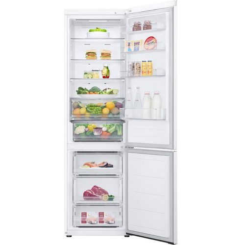 Холодильник двухкамерный LG GC-B509FQQW Total No Frost, инверторный, белый