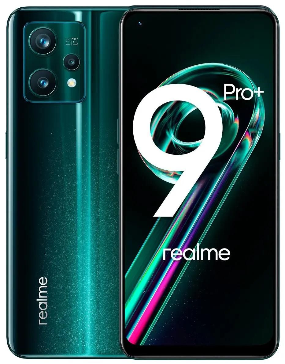 Характеристики Смартфон REALME 9 Pro+ 5G 6/128Gb, RMX3393, зеленый  (1688535) смотреть в СИТИЛИНК