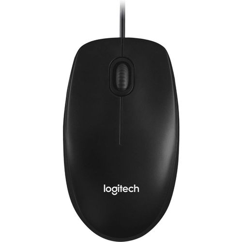 Мышь проводная Logitech M100, оптическая, USB, 1000dpi, черный [910-006766]