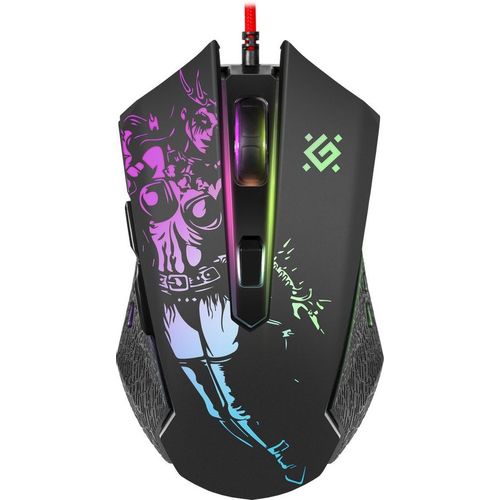 Мышь проводная Defender Sin`Sister GM-933, игровая, оптическая, USB, 7200dpi, черный [52933]
