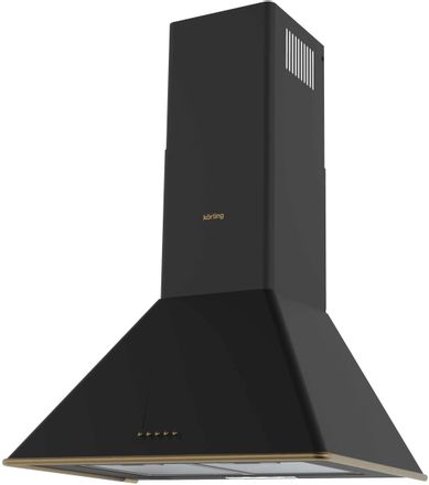Вытяжка каминная Korting KHC 6648 RN, кнопочное управление, черный матовый