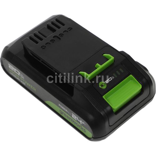Батарея аккумуляторная GREENWORKS G24HP2, 24В, 2Ач, Li-Ion [2957707]