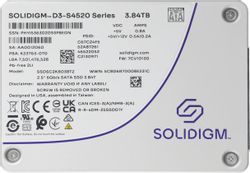 Изображение товара 3.8ТБ SSD накопитель Intel Solidigm D3-S4520 SSDSC2KB038TZ1Z 2.5", SATA III, SATA,  oem