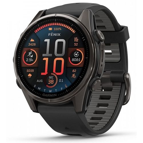Смарт-часы Garmin Fenix 8, 43мм, 1.3", черный