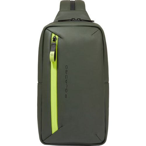 Рюкзак слинг Piquadro Corner 2.0 CA6466C2OW/VE зеленый полиэстер