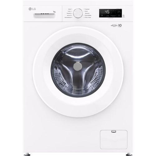 Стиральная машина LG F2Y1HS3W.ABWPCOM, с фронтальной загрузкой, 7кг, 1200об/мин, с паром, инверторная