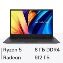 Изображение товара Ноутбук ASUS VivoBook S15 M3502QA-MA013W 15.6 IPS AMD Ryzen 5 5600H 8GB SSD без ОС черный