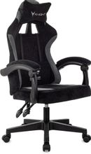 Изображение товара Игровое кресло KNIGHT Wolf на колесиках с тканевой обивкой черный/серый