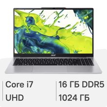 Изображение товара Ноутбук Acer Aspire Lite AL15-72P-71X1 15.6 IPS i7 16ГБ SSD без ОС серебристый