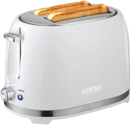 Тостер CENTEK CT-1432,  белый/стальной [ct-1432 white]
