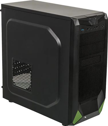 Корпус ATX Accord SA-01B, Midi-Tower, без БП,  черный [acc-sa01b]