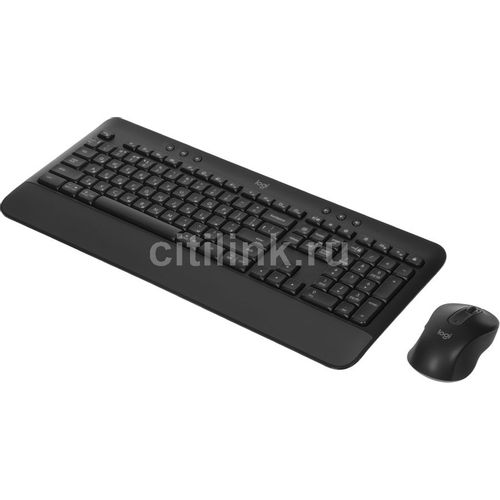 Комплект (клавиатура+мышь) Logitech MK650, USB, беспроводной, с гравировкой, черный [920-011013]