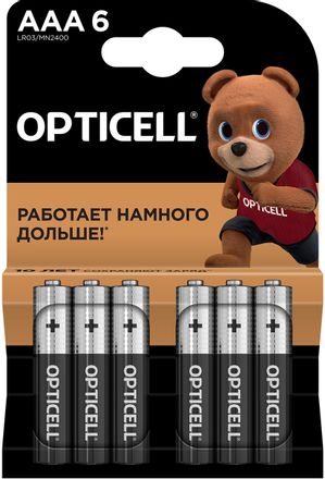 AAA Батарейка OPTICELL Basic LR03, 6 шт.