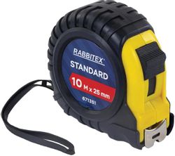 Рулетка строительная RABBITEX Standard, 10м x25мм