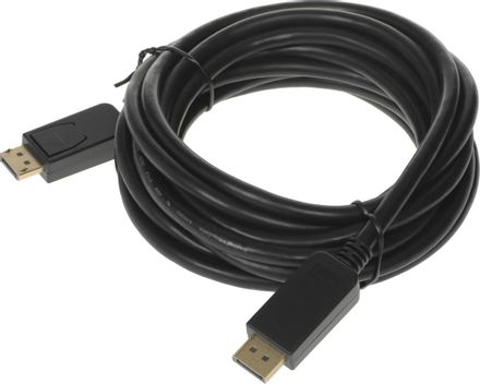 Кабель аудио-видео Buro v 1.2,  DisplayPort (m) -  DisplayPort (m),  ver 1.2,  5м, GOLD,  черный [bhp dpp_1.2-5]