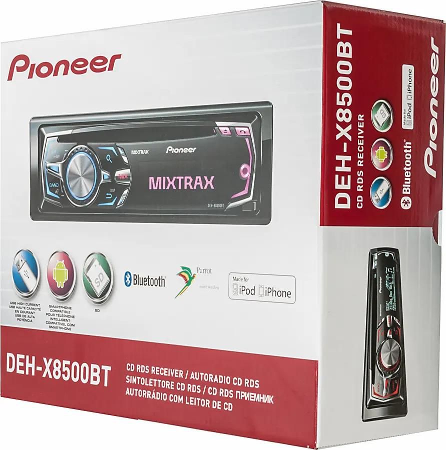 Отзывы на Автомагнитола Pioneer DEH-X8500BT в интернет-магазине СИТИЛИНК  (756553)