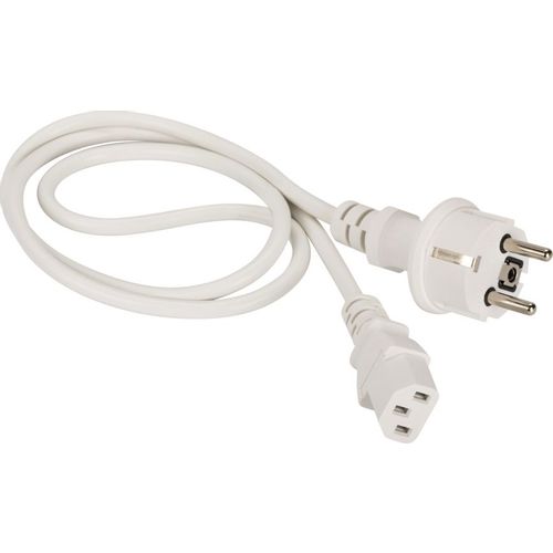 Шнур питания Lanmaster (LAN-PP13/SH-5.0-WH) C13-Schuko проводник.:3x0.75мм2 5м 220В 10А белый
