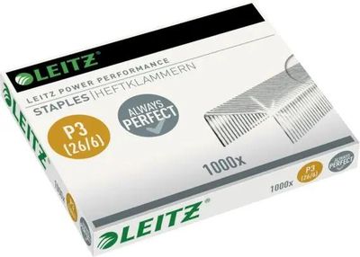 Скобы для степлера Leitz Leitz, 26/6, 1000 шт [55720000] – купить в ...