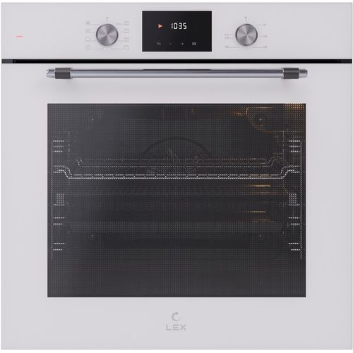 Духовой шкаф электрический LEX EDP 680 WH MAX, 78л, дверца с 2 стеклами, белый