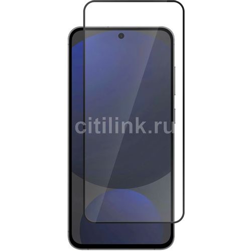 Защитное стекло для экрана BORASCO для Samsung Galaxy S25 FE антиблик, 159х74 мм, 2.5D, 1 шт, черный [75699]