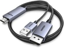 Изображение товара Кабель HDMI DisplayPort USB Type-A 2м UGREEN HD169 для 4K видео и аудио