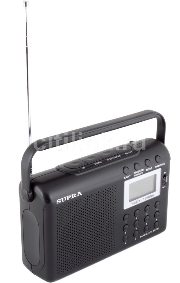 Обзор товара радиоприемник Supra ST-116, черный (607480) в интернет ...