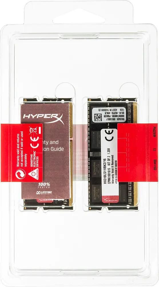 Kingston HyperX Impact HX318LS11IBK2 16 DDR3L 2x 8 1866 SO DIMM Ret 366850