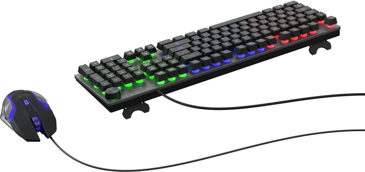 Комплект (клавиатура+мышь) Oklick 500GMK, черный