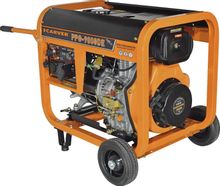 Изображение товара Дизельный генератор CARVER PPG-9000DE 7.5 кВт, 220/12 В, на колесах
