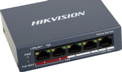 Коммутатор Hikvision DS-3E0105P-E/M(C), неуправляемый