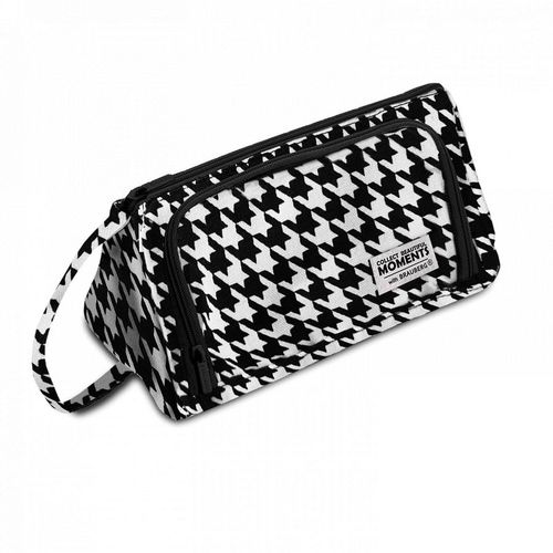 Пенал BRAUBERG 271560 271560, Houndstooth, 1 отделение, белый