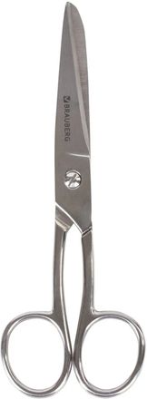 Ножницы BRAUBERG 237102 Professional 175мм, цельнометаллические, серебристый