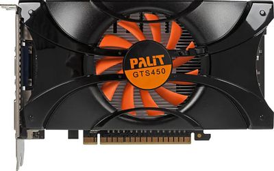Видеокарта Palit NVIDIA GeForce GTS 450 1ГБ GDDR5, Ret [ne5s450dhd01 ...