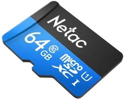 Карта памяти microSDXC UHS-I U1 NETAC P500 64 ГБ