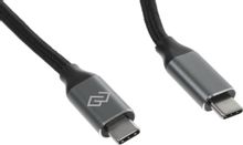 Изображение товара Кабель Digma USB Type-C (m) -  USB Type-C (m),  1.5м,  черный [d-type-c-usb3.2-100w-4k-1.5m]
