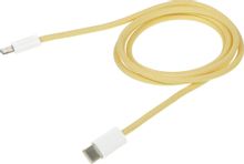 Изображение товара Кабель SOLOVE DW6 1М Lightning USB Type-C оплетка MFI желтый