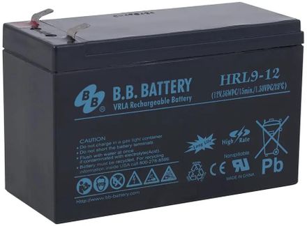 Аккумуляторная батарея BB HRL 9-12 для ИБП, 12В, 9Ач