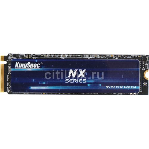 SSD накопитель KINGSPEC NX-512 512ГБ, M.2 2280, PCIe 3.0 x4, NVMe, M.2