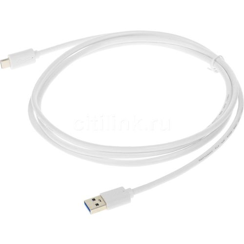 Кабель Buro USB Type-C (m) — USB (m), 1.8м, 3A, белый [bhp usb-tpc-1.8w]